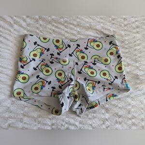 Wood Bottom Avocado Spandex Shorts Sz.XS